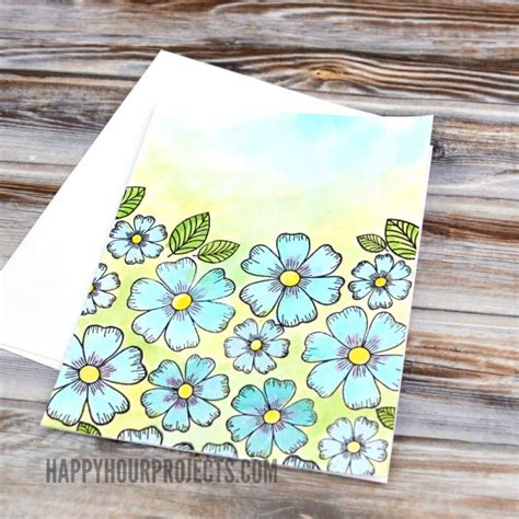 Inspirational cards wedding card diy valentines cards wedding anniversary cards simple cards wedding. DIY Greeting Cards | Easy Watercolor Cards - Happy Hour Projects