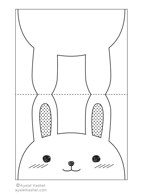 Easy Easter Craft Printable Bunny Treat Bag Topper