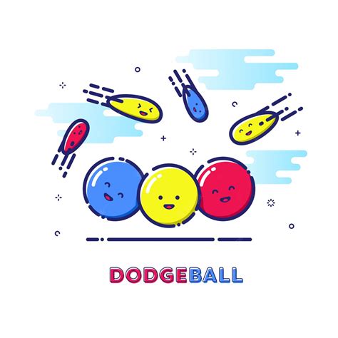 Premium Vector Dodgeball Sport Illustration
