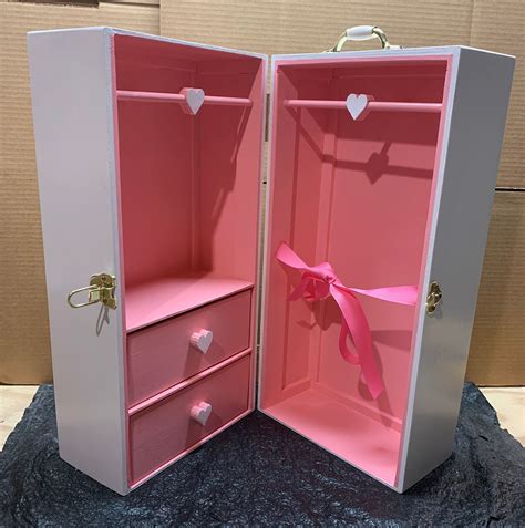 2 drawer doll trunk doll storage storage hanging clothes