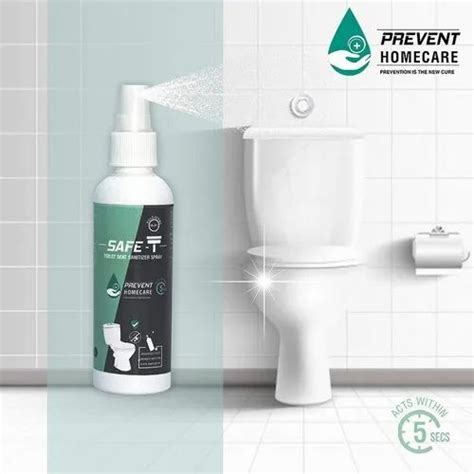 Prevent Safe T Toilet Seat Sanitizer Spray Bottle Packaging Size 100