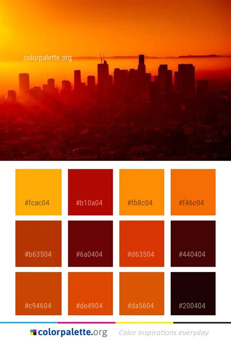 Skyline City Cityscape Color Palette