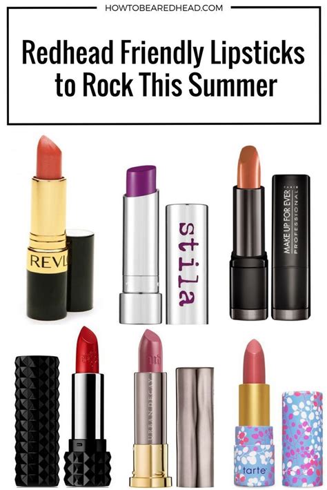 10 Redhead Friendly Lipsticks To Rock This Summer Lipstickcolorsforredheads Hair Color For