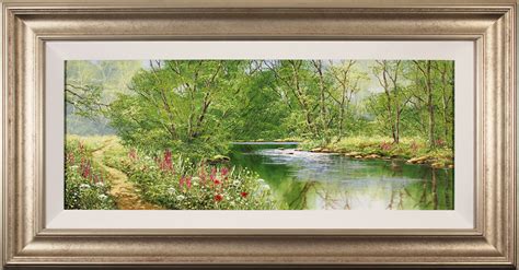 Terry Evans Original Oil Painting On Canvas Woodland Walk Art To