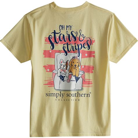 Simply Southern Girls Stars Graphic T Shirt Academy