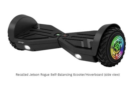 Jetson Rogue Hoverboards Recall Reason Colors Refund Information