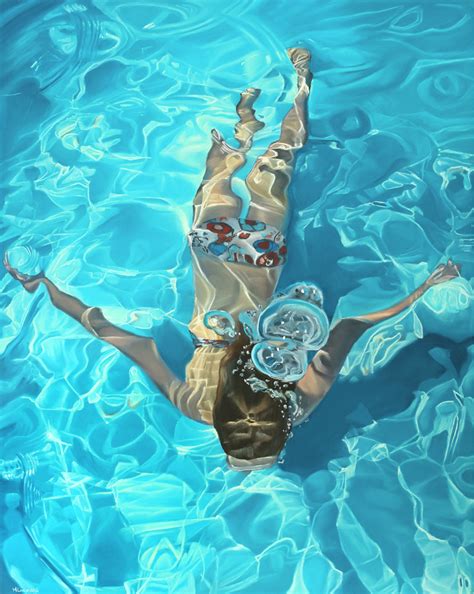 Michelle Lucking The Abstraction Of Underwater Swimmers How To Pastel