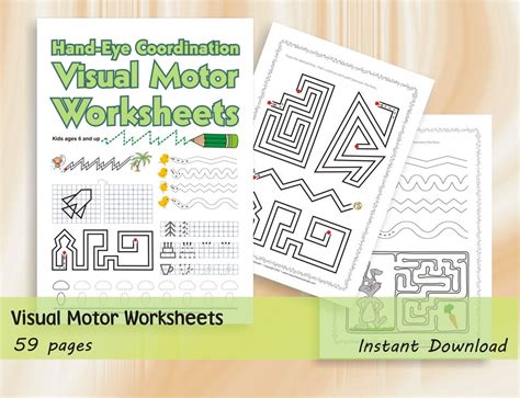 Visual Motor Worksheets Exercises To Improve Fine Motor And Visuo