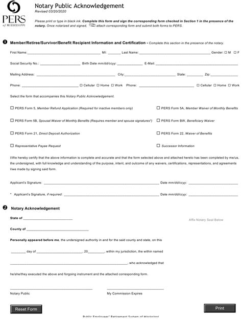 Mississippi Notary Public Acknowledgement Fill Out Sign Online And