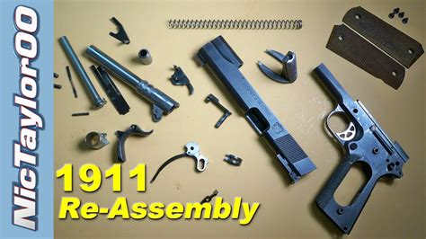 1911 Assembly How To Put It Back Together Youtube