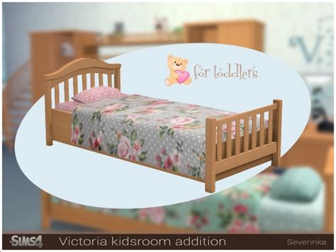 Severinkas Victoria Kidsroom Toddlers Bed B Tree Table Sims 4 Mods