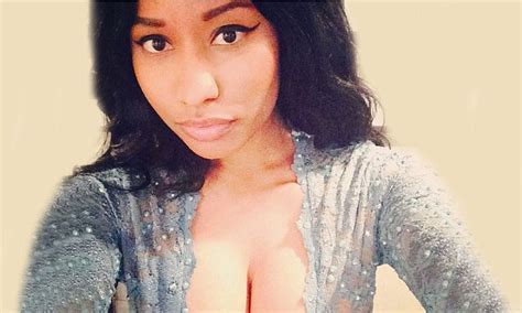 Nicki Minaj Shows Off Her Cleavage In Selfies From Rehearses For