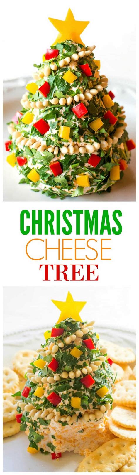 Cut bread slices into christmas tree shapes using large cookie cutters. Christmas Cheese Tree | The Girl Who Ate Everything ...