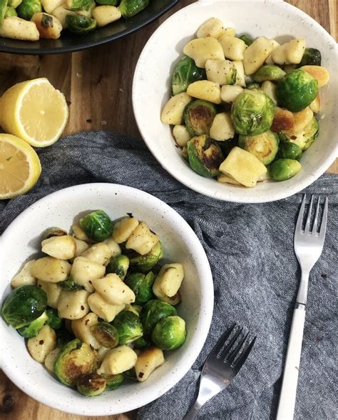 Crispy Gnocchi With Brussels Sprouts And Lemon Sustained Kitchen