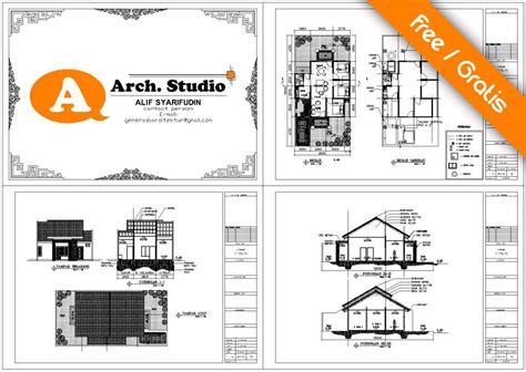 Klik pada gambar untuk memperbesar. Download Gambar Kerja Rumah Type 70 .dwg .pdf (Gratis ...