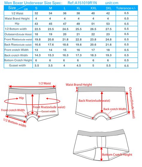 Men S Boxer Size Chart