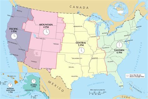 Rocky Mountain Time Zone Map Map