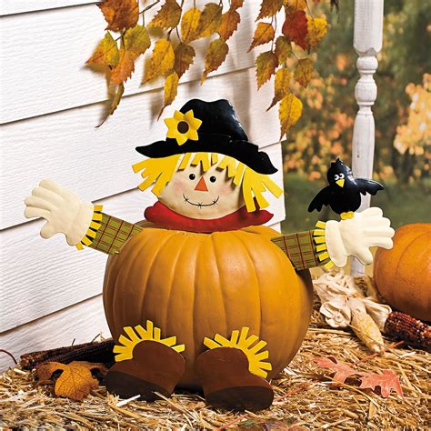 Scarecrow Pumpkin Poke Ins Pumpkin Decorating