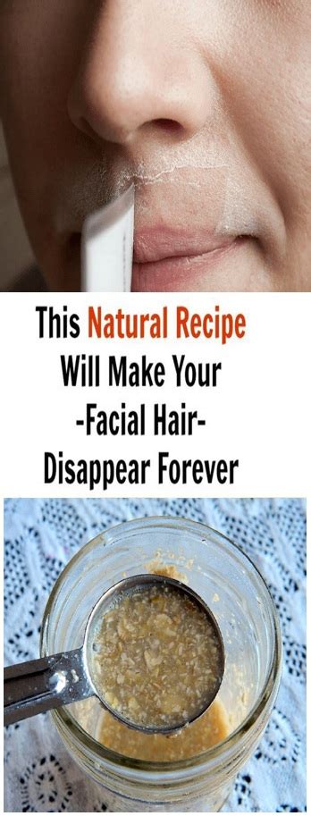 this natural recipe will make your facial hair disappear forever