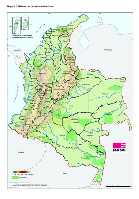 Pdf Mapa 12 Relieve Del Territorio Colombiano Daniel Moreira