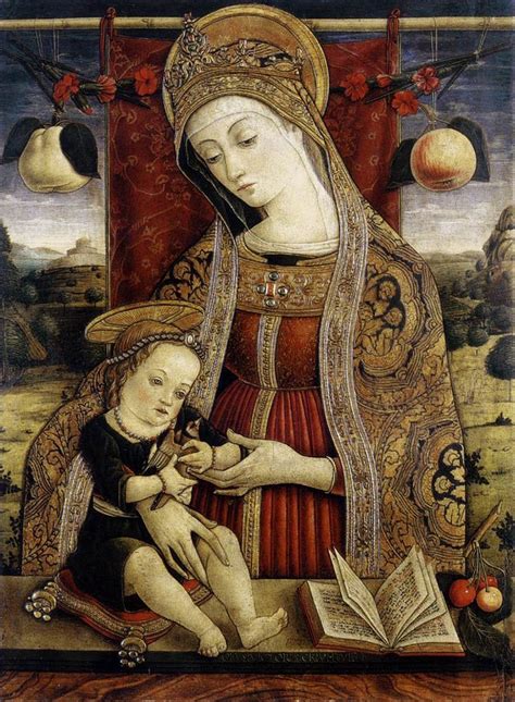 Madonna And Child By Vittore Crivelli Ca 1482 Italian Renaissance Art