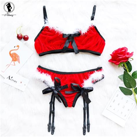 Alinry Porno Lingerie Set Hot Feather Valentine Cute Intimo Sexy Erotic