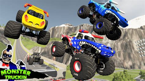 Monster Truck Mud Battle 3 Beamng Drive Mace Mace Tv Youtube