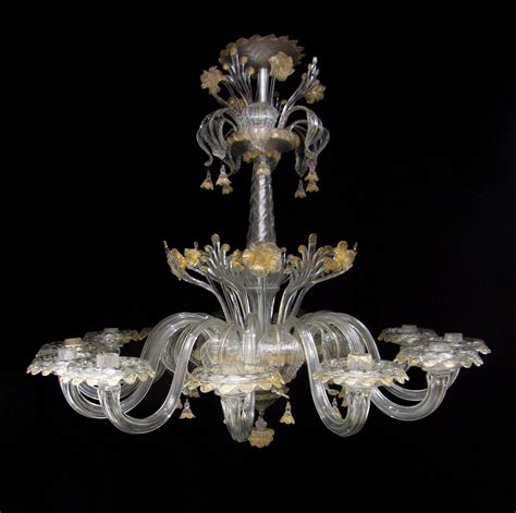 A Large Early 20th Century Murano Glass Chandelier From Matthew Upham