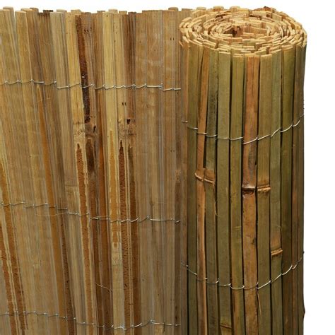4 M Bambou à Lamelles Naturel Jardin Screening Escrime Clôture Panneau