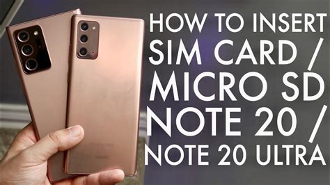 If a v60 or v90 card will improve performance, even for the camera when. How To Insert Sim / Micro SD Card On Samsung Galaxy Note 20 / Note 20 Ultra! - YouTube