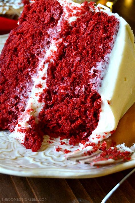 It has a decadent chocolate flavor and the creamiest cream what is the best frosting for red velvet cake? Red Velvet Layer Cake with Cream Cheese Frosting | The Domestic Rebel