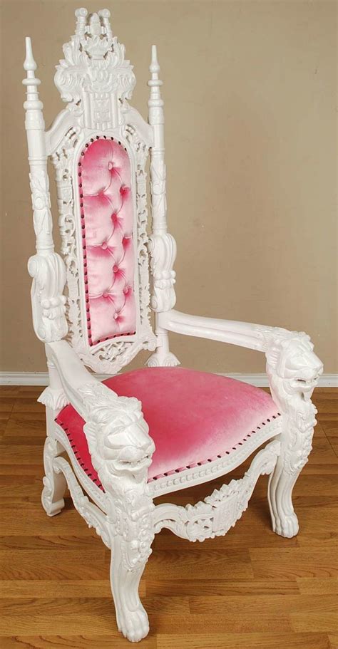 Queens Throne Chair Carved Mahogany Queen Lion Gothic Throne Chair