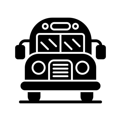 School Bus Vector Icon 17538782 Vector Art At Vecteezy