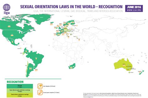 Recognition Map Sexual Orientation Laws 2016 Ilga World
