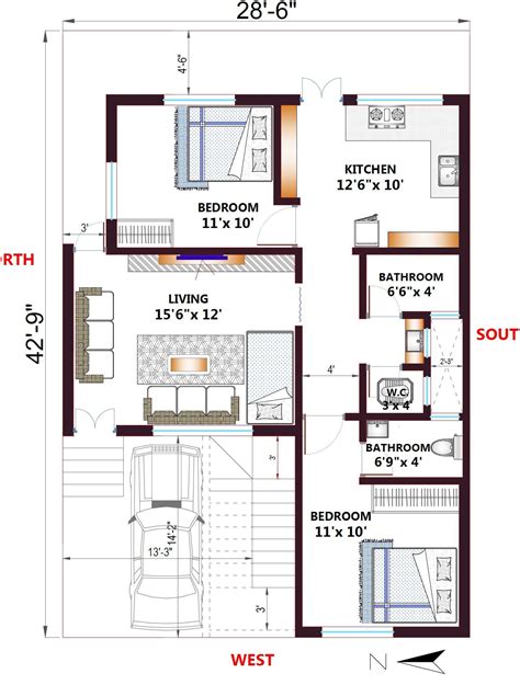 House Plans 12x11m With Full Plan 3beds Samhouseplans 675