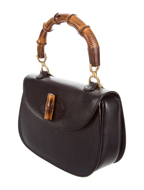 Gucci Vintage Bamboo Top Handle Bag Handbags Guc160293 The Realreal