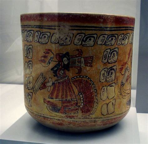 Late Classic Maya Cup In The Museum Of The Americas Madrid Arte