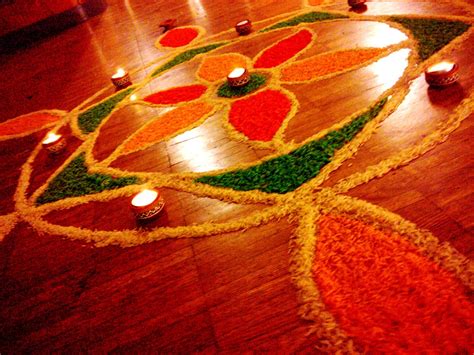 Rangoli Designs With Flowers For Diwali In India Hd