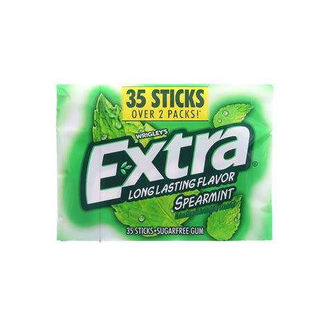 Extra Spearmint Sugar Free Chewing Gum 35 Stick Pack Single Pack