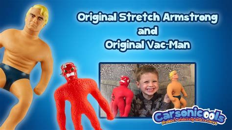 Unboxing The Original Stretch Armstrong And His Arch Enemy Vac Man Action Figures Fixed Youtube