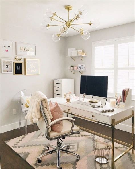 30 Delightful Home Office Design Ideas For Women In 2020 Home Office
