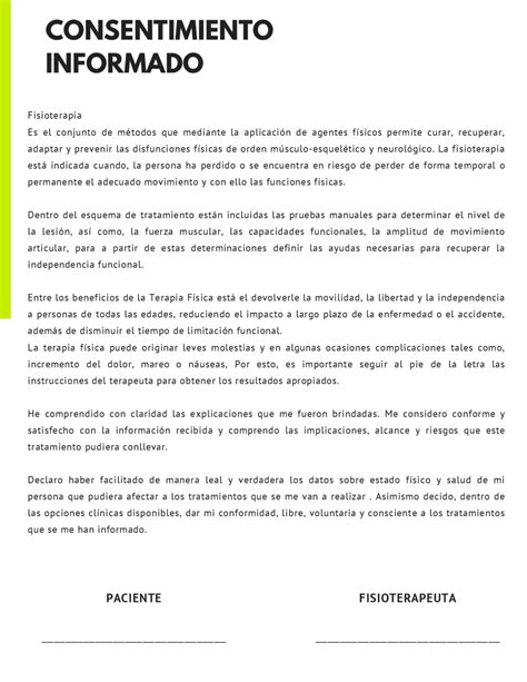 Carta Consentimiento Informado Docsity