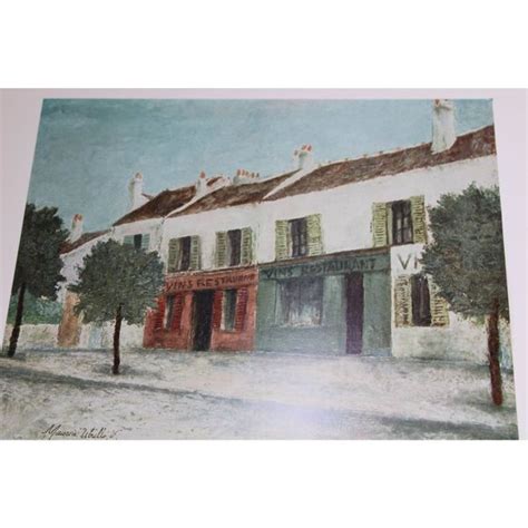 Maurice Utrillo Art Maurice Utrillo Bistros In A Suburb Print