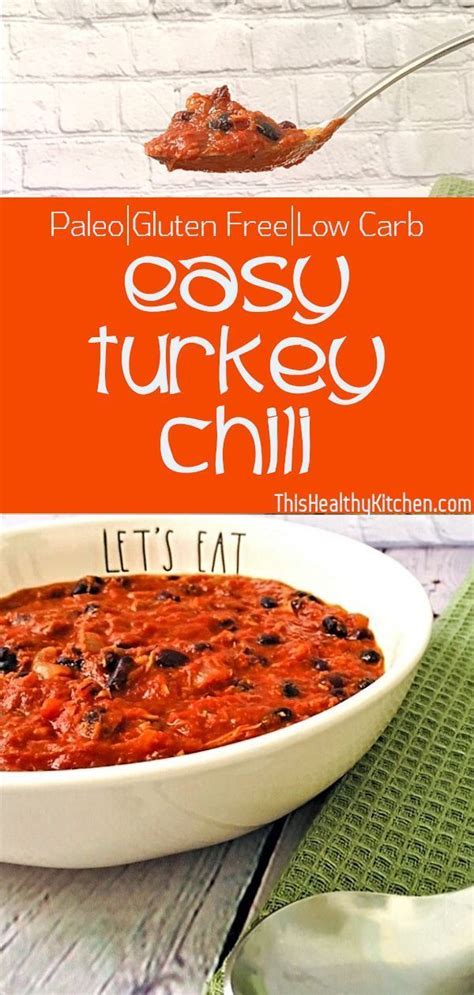 Try this slightly sweet version made with real maple syrup. Easy Turkey Chili - Need a use for your leftover #thanksgiving turkey? This #glutenfree #… (With ...