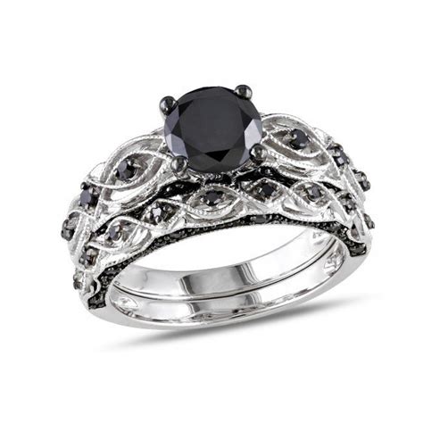 Vintage Black Diamond Engagement Rings Wedding And