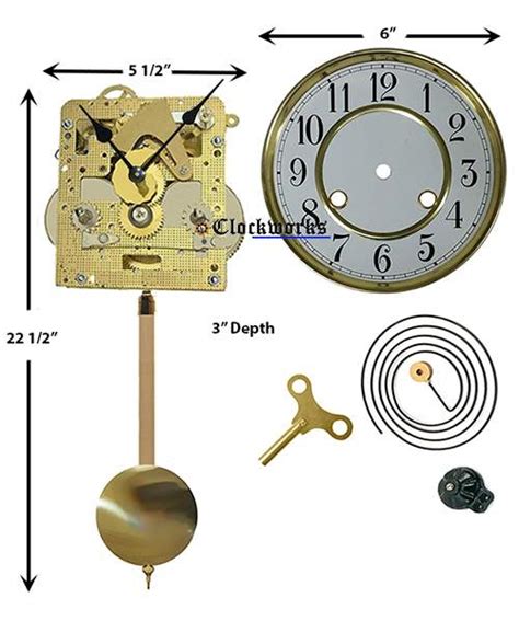 Wall Or Mantle Clock Kit Wmkit2 Clockworks Clockworks