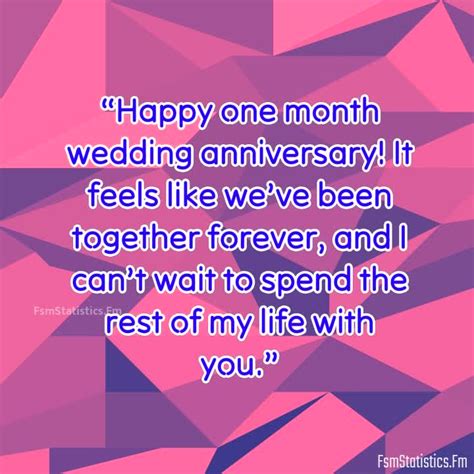 One Month Wedding Anniversary Quotes Fsmstatisticsfm