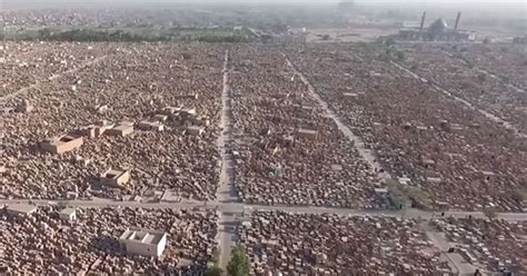 Worlds Biggest Cemetery Drone Captures Footage Of Five Million Graves
