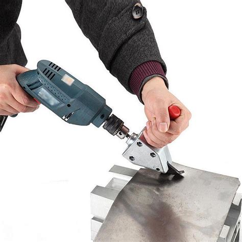 Sheet Metal Cutter Impact Ready Shears Attachment Power Electric Drill