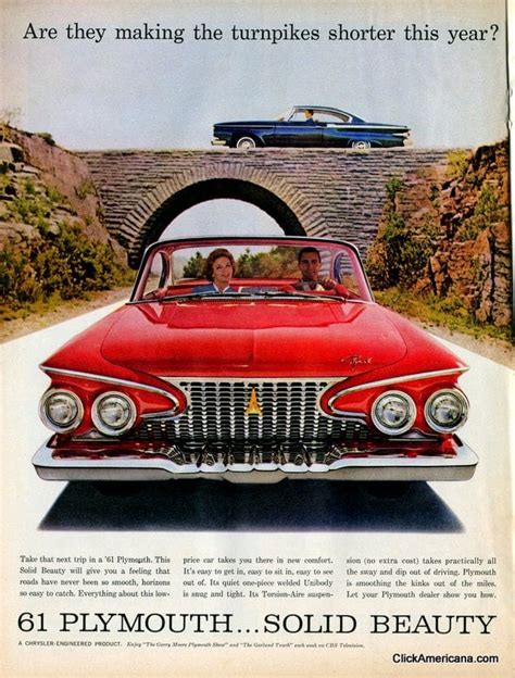Classic American Car Ads From 1961 Click Americana